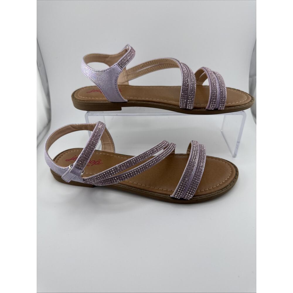 Jellypop Girls Size 4 Penny style - Light Purple Crystal Strappy Sandals NWOT - Picture 5 of 7